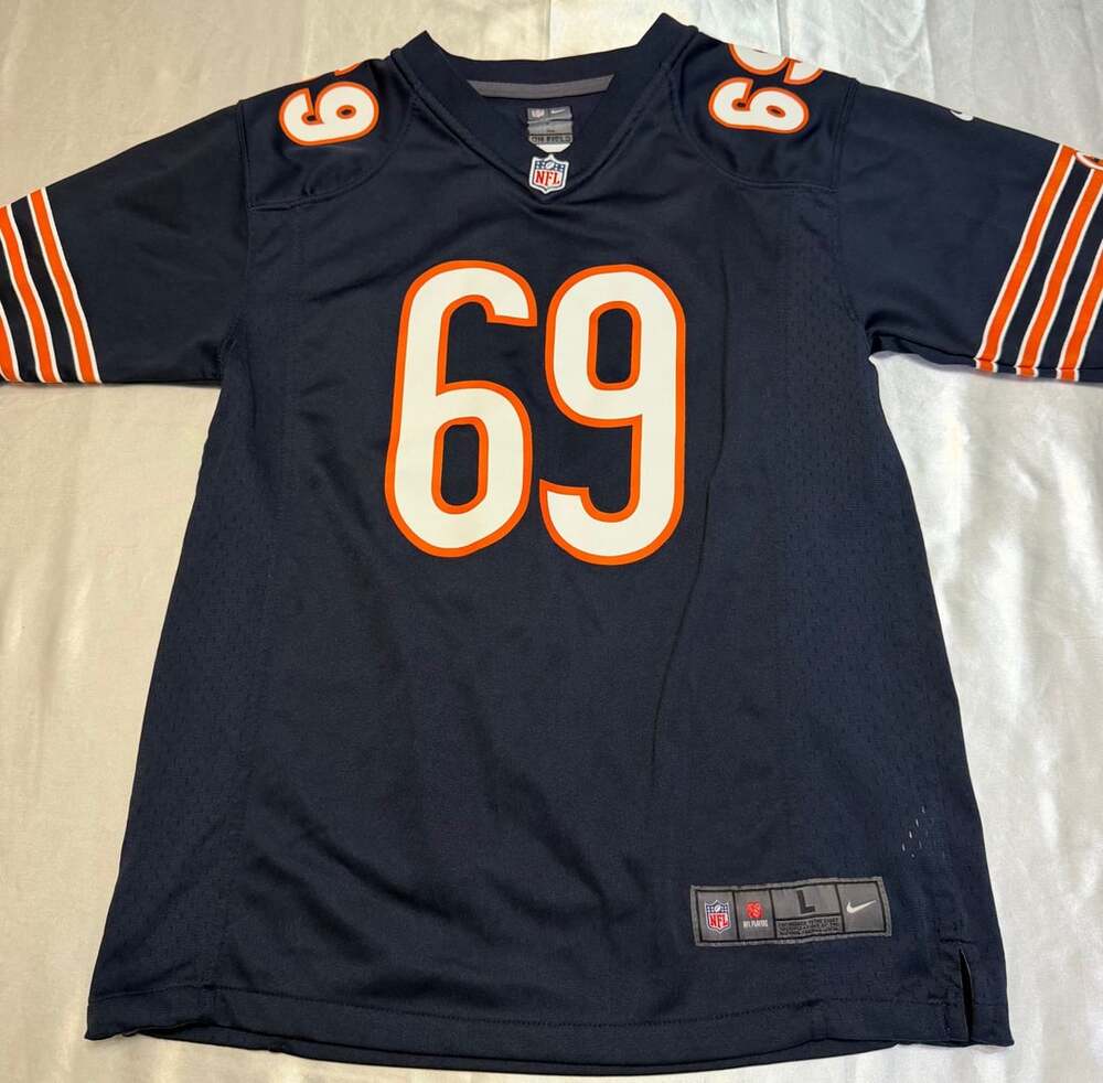 Nike Chicago Bears Jared Allen #69 Navy NFL Game Jersey Size kids L